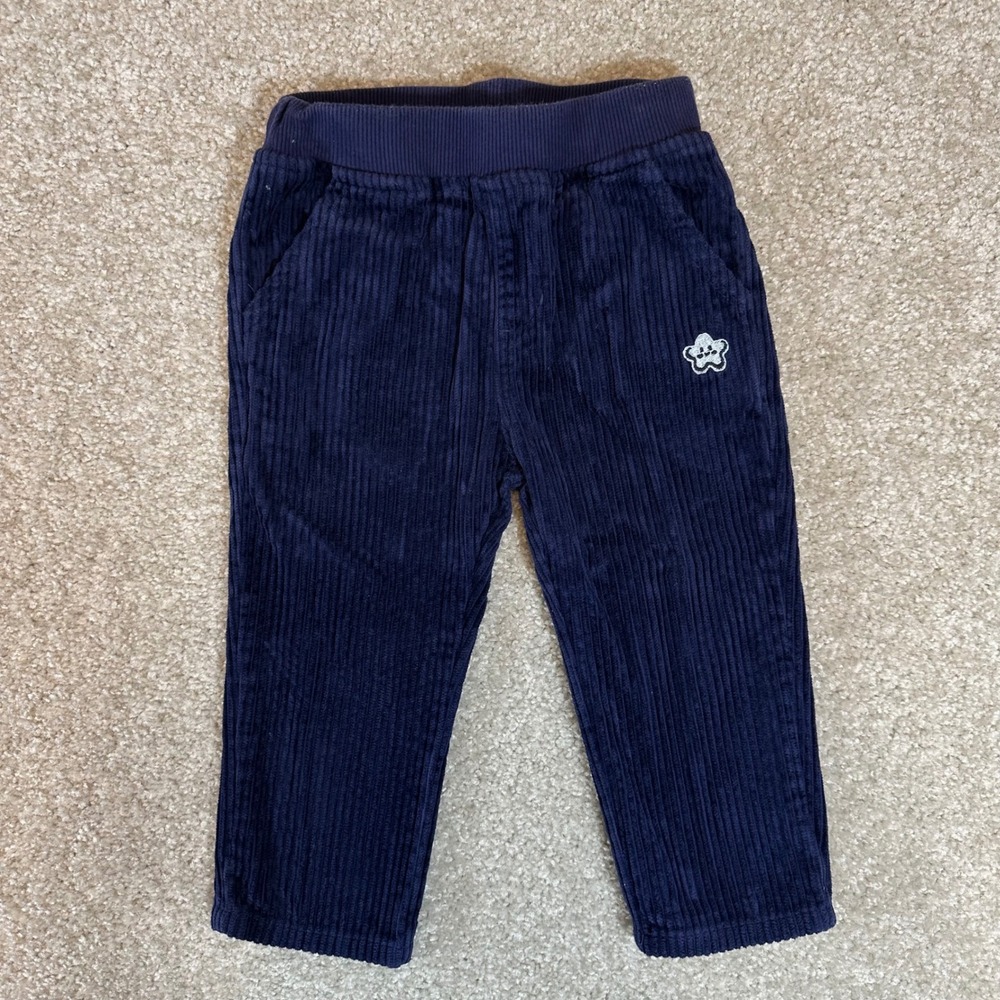Bluey Corduroy Pants Baby Toddler 18M Blue Cartoon Character